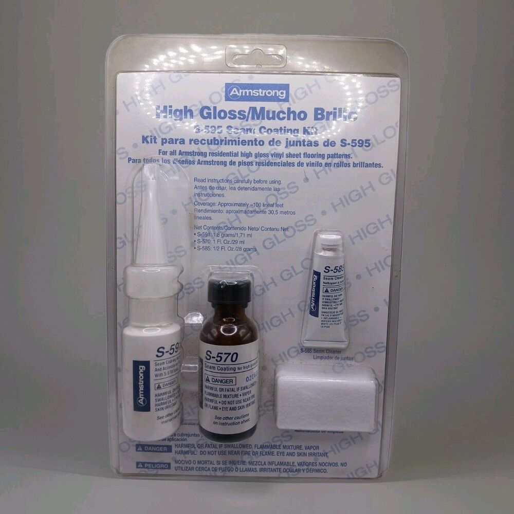 Armstrong High Gloss S-595 Seam Coating Kit Brand New Sealed Made In USA